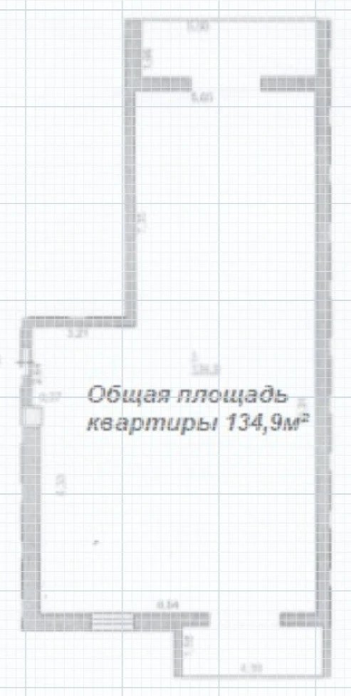 Планировка квартиры №33, 134,9 м²
