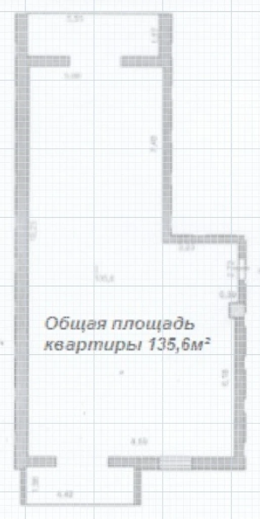 Планировка квартиры №31, 135,6 м²