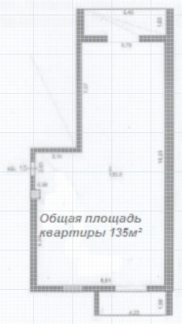 Планировка квартиры №15, 135 м²