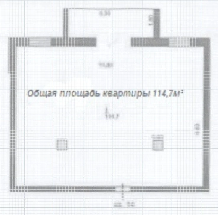 Планировка квартиры №14, 114,7 м²
