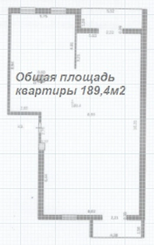 Планировка квартиры №50, 189,2 м²